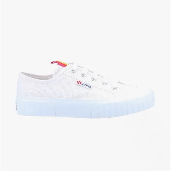 2630 STRIPE RAINBOW Ladies Trainers White/Rainbow