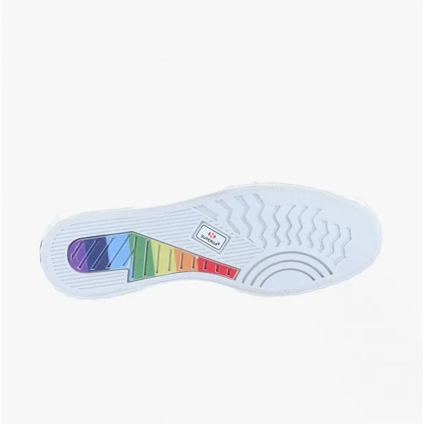 2630 STRIPE RAINBOW Ladies Trainers White/Rainbow