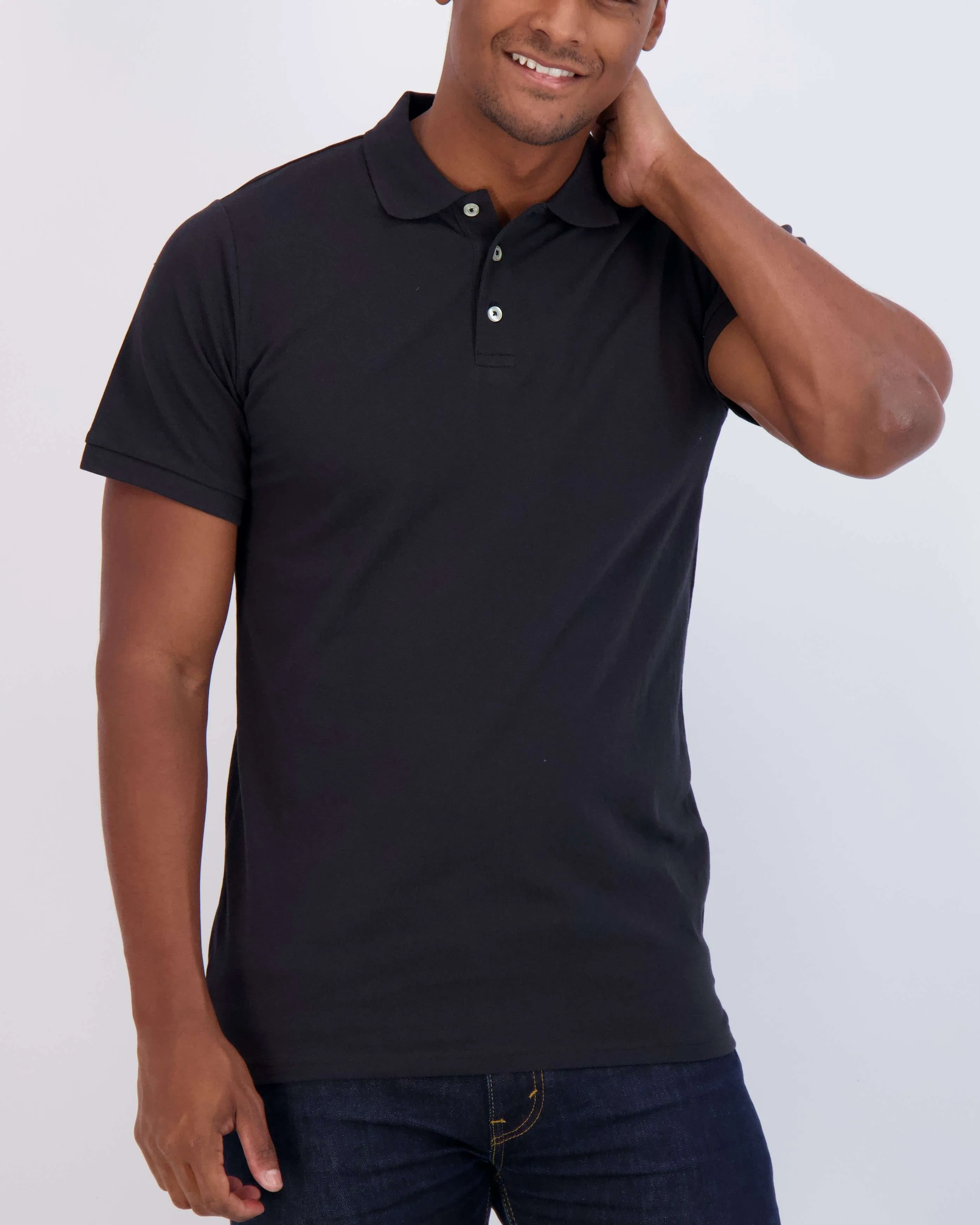 4 Pack: Men's Cotton Pique Short Sleeve Polo Shirt - Performance Polo (Available In Big & Tall)