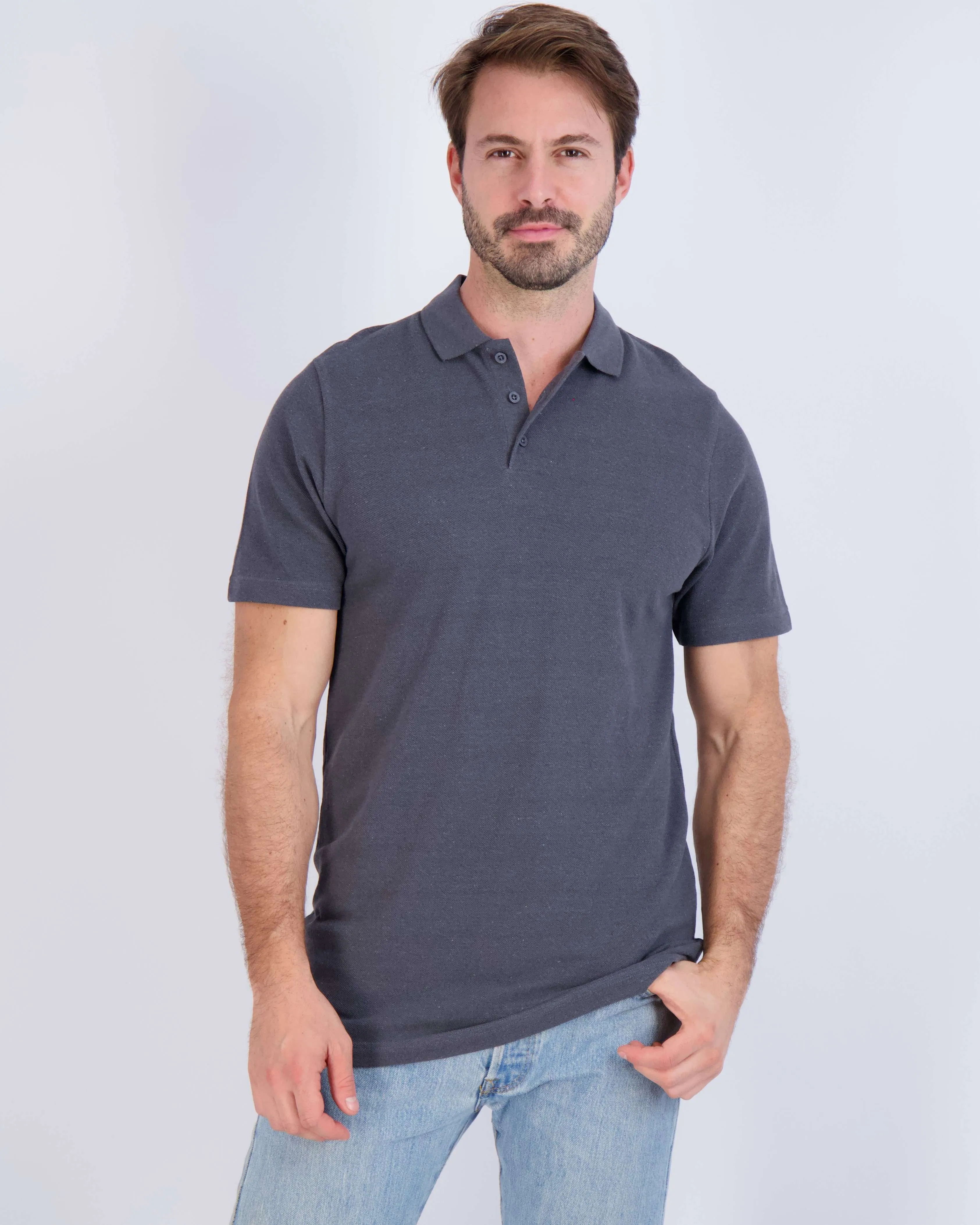 4 Pack: Men's Cotton Pique Short Sleeve Polo Shirt - Performance Polo (Available In Big & Tall)