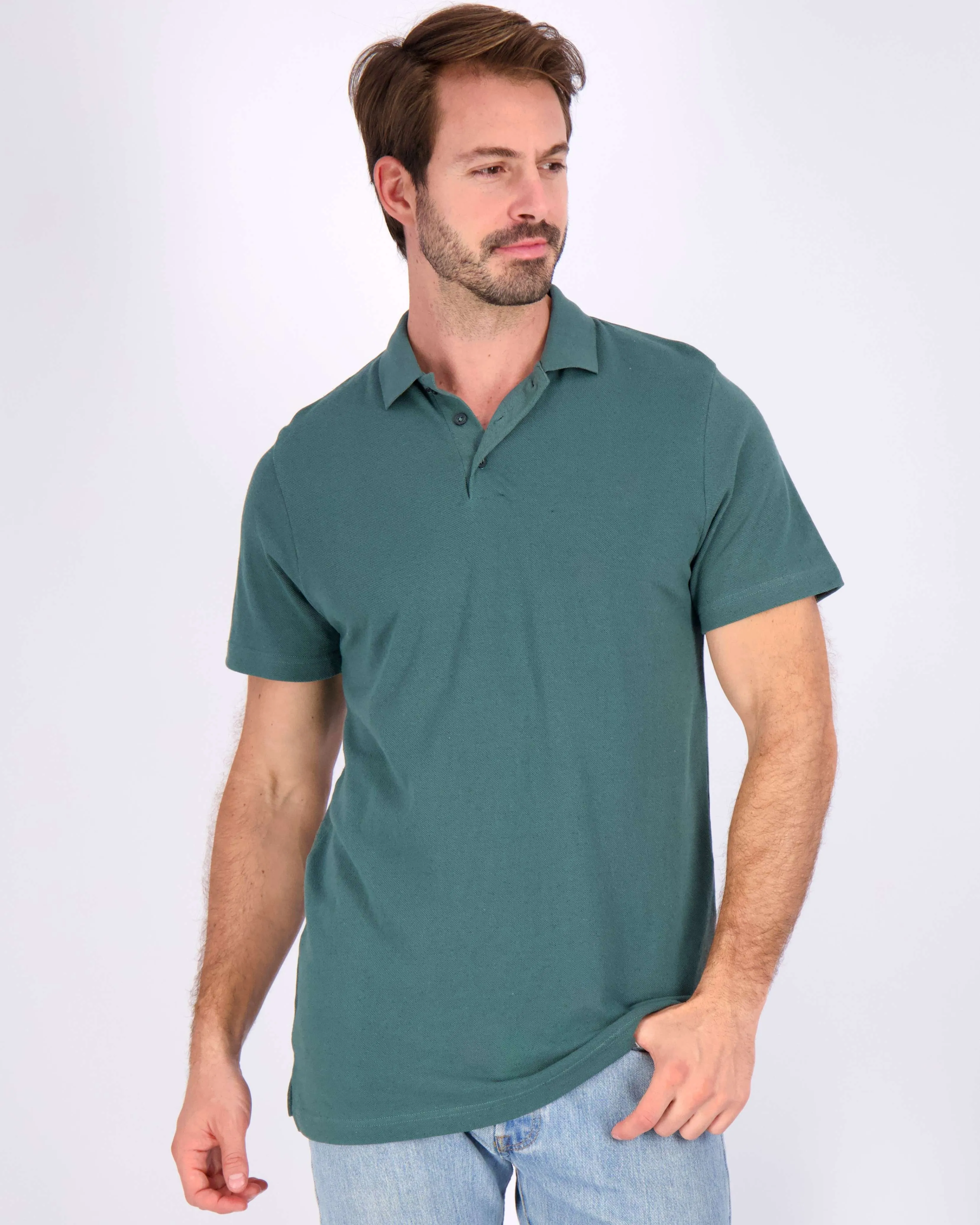 4 Pack: Men's Cotton Pique Short Sleeve Polo Shirt - Performance Polo (Available In Big & Tall)