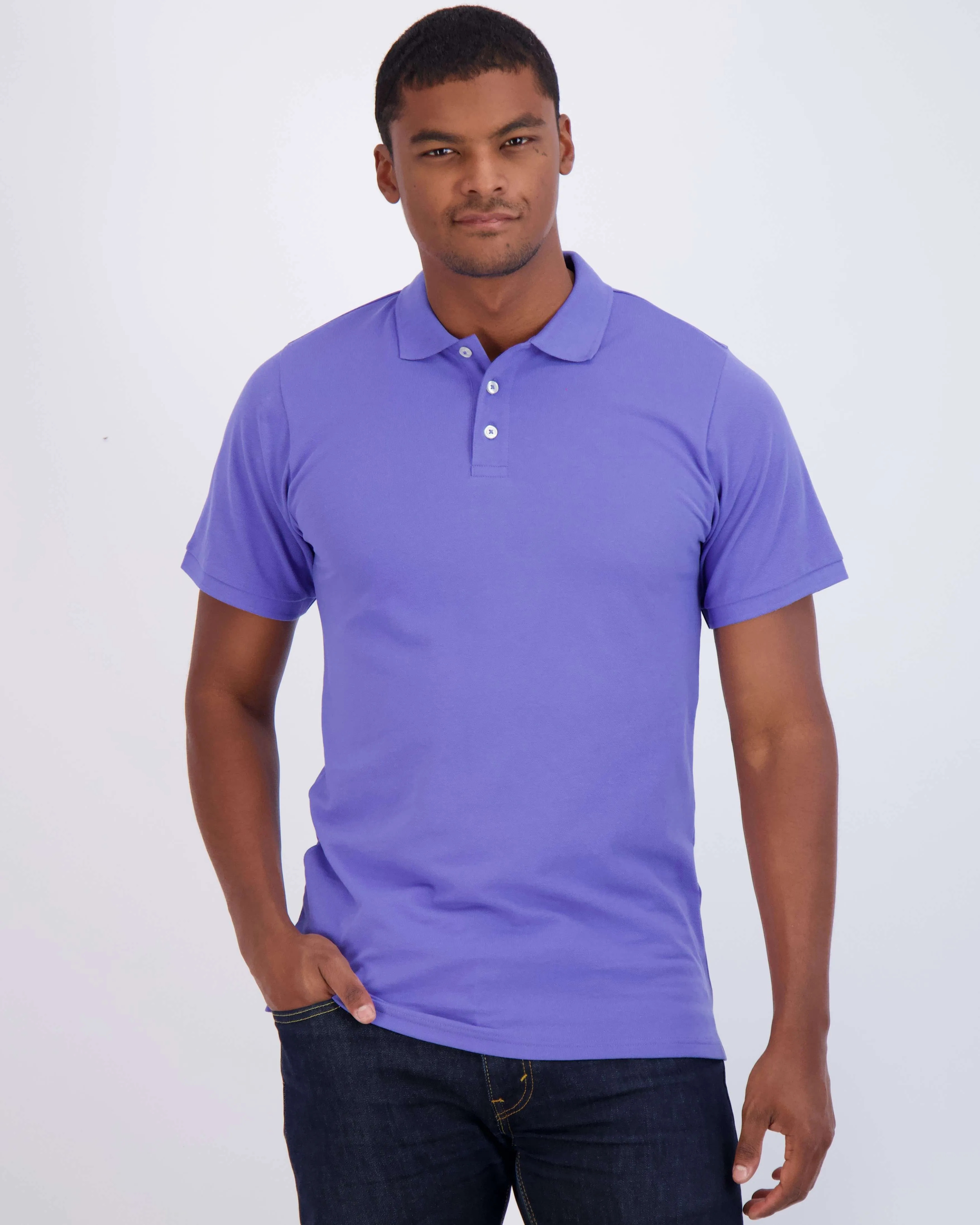 4 Pack: Men's Cotton Pique Short Sleeve Polo Shirt - Performance Polo (Available In Big & Tall)