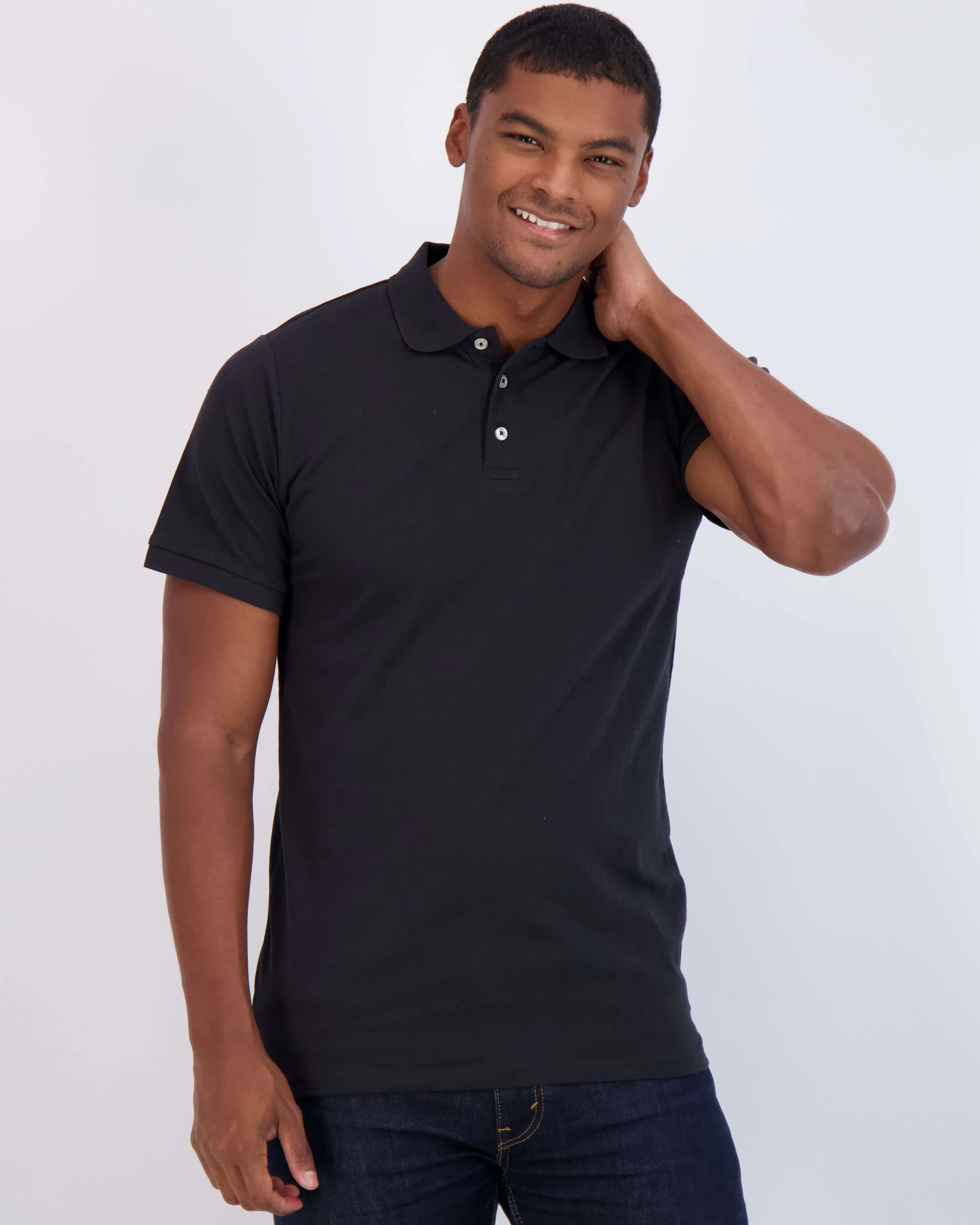 4 Pack: Men's Cotton Pique Short Sleeve Polo Shirt - Performance Polo (Available In Big & Tall)