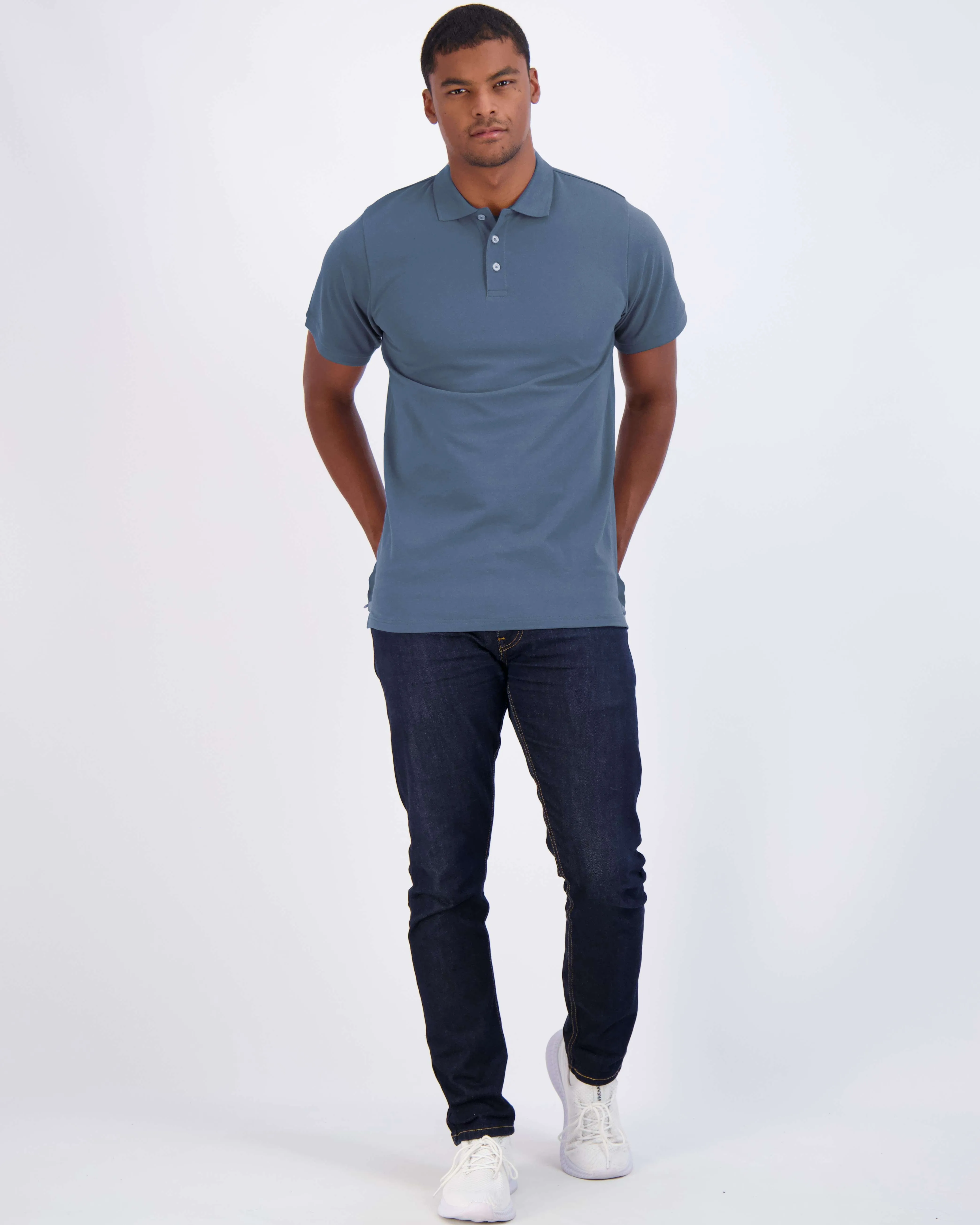 4 Pack: Men's Cotton Pique Short Sleeve Polo Shirt - Performance Polo (Available In Big & Tall)