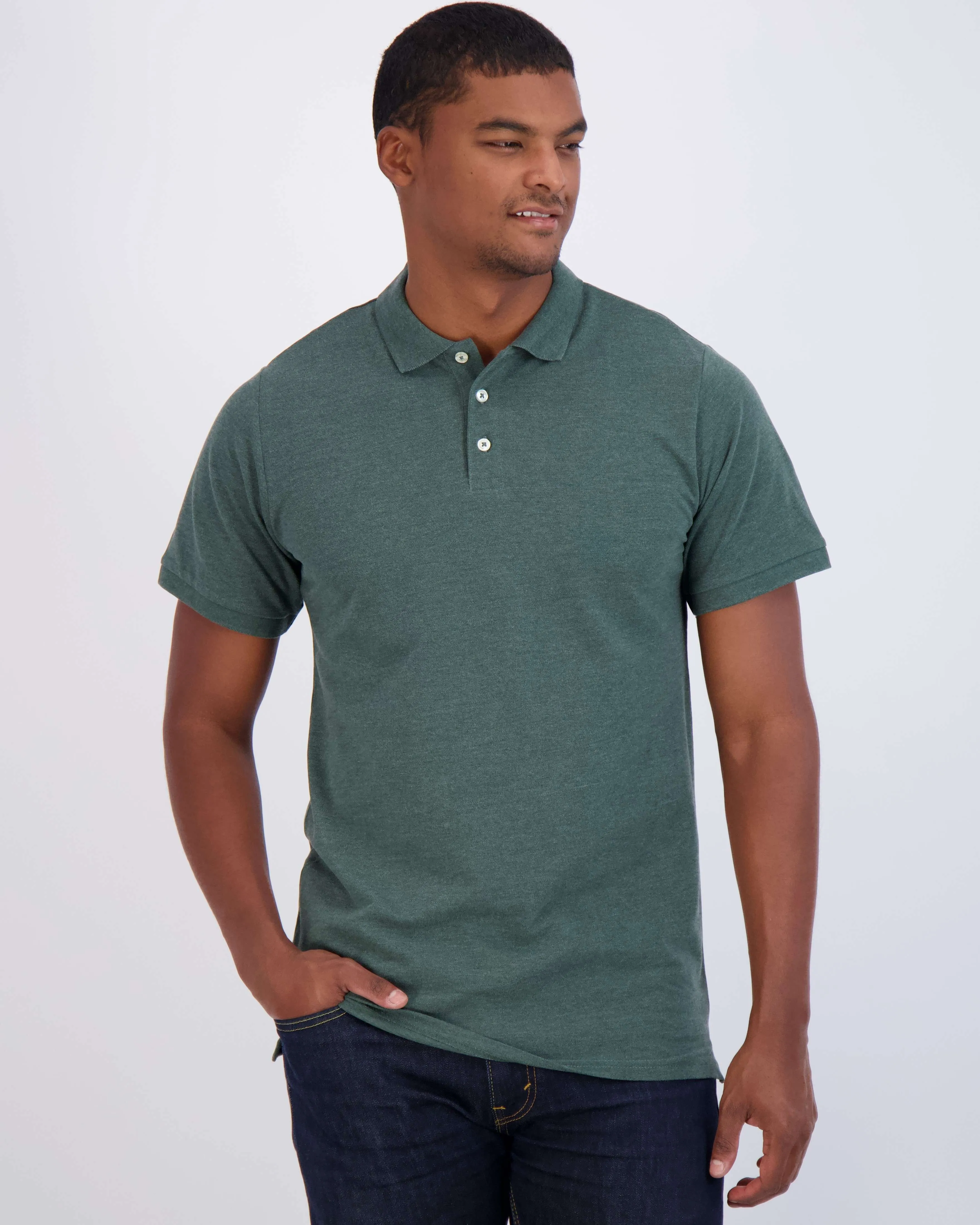 4 Pack: Men's Cotton Pique Short Sleeve Polo Shirt - Performance Polo (Available In Big & Tall)