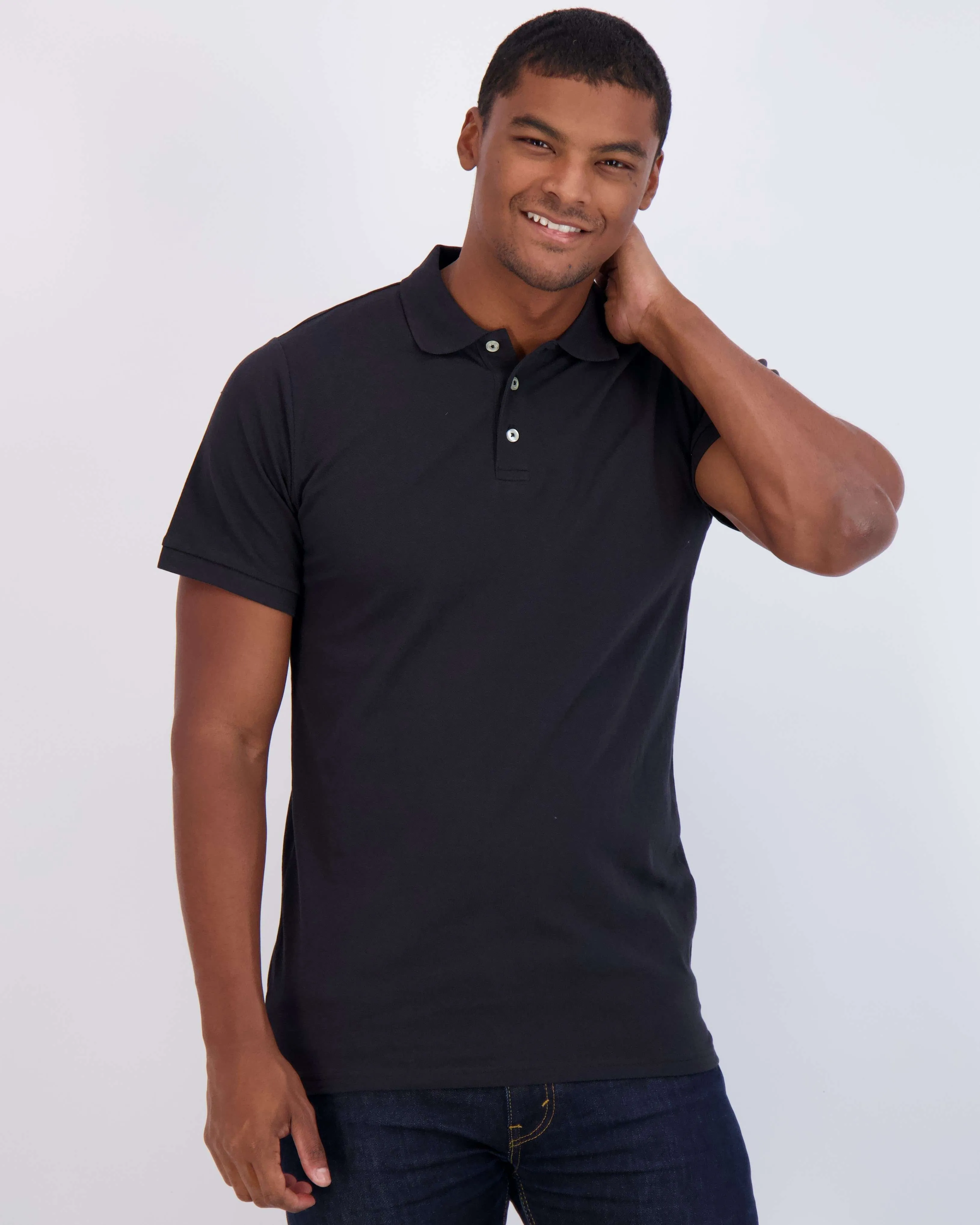 4 Pack: Men's Cotton Pique Short Sleeve Polo Shirt - Performance Polo (Available In Big & Tall)