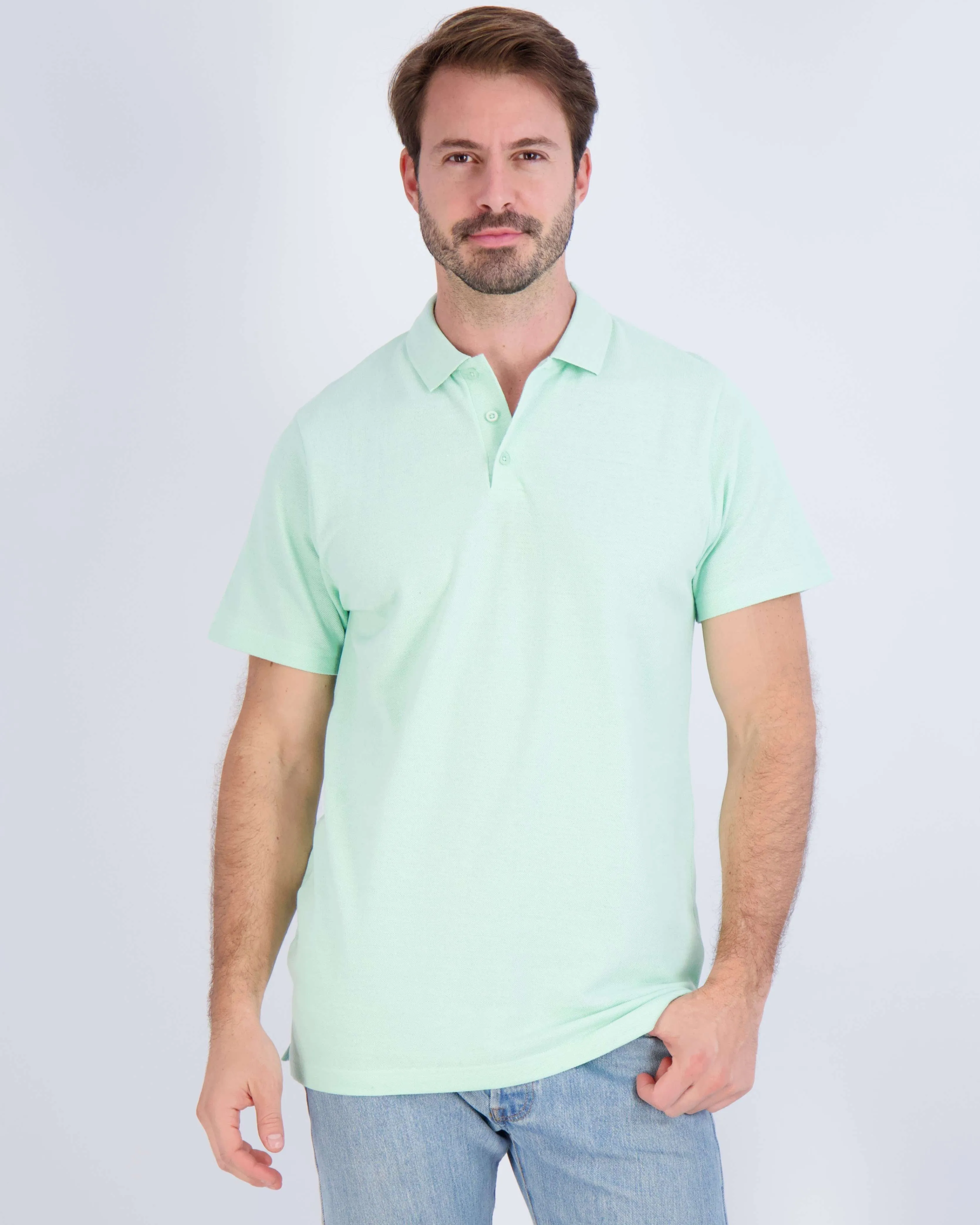 4 Pack: Men's Cotton Pique Short Sleeve Polo Shirt - Performance Polo (Available In Big & Tall)