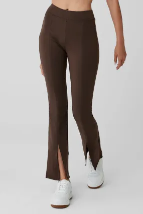 Airbrush High-Waist 7/8 Flutter Legging - Espresso