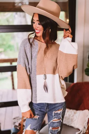 Always And Forever Sweater In Iced Latte