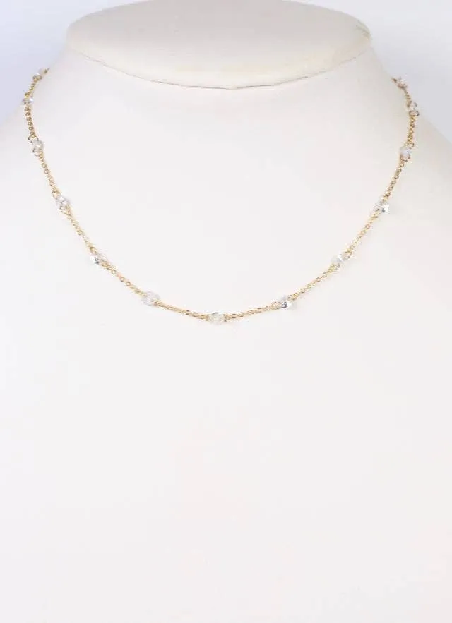 Anamaria Necklace with CZs GOLD