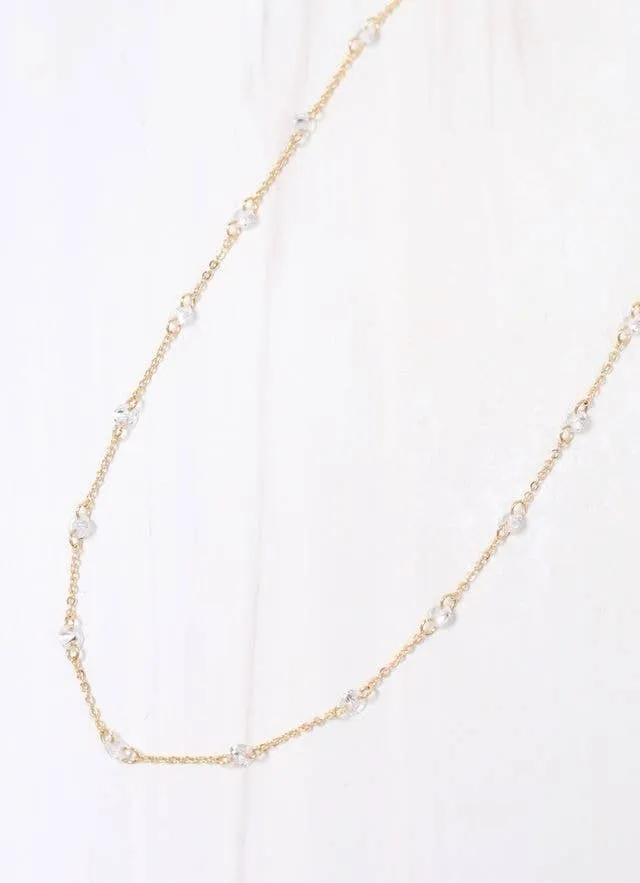 Anamaria Necklace with CZs GOLD