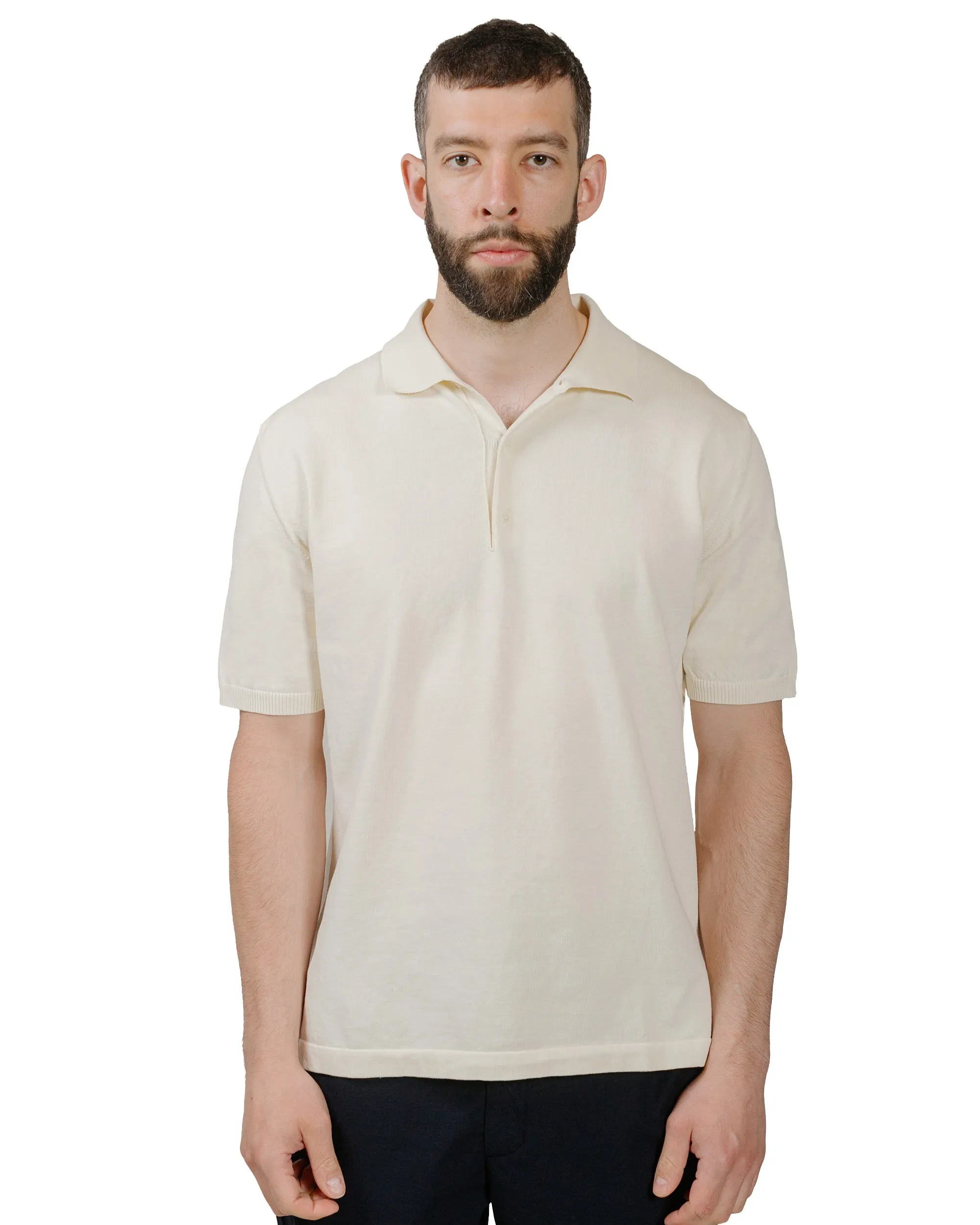 Andersen-Andersen Polo Short Off White