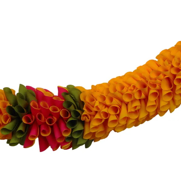 Artificial Flower Garland  - Dosa Fold |  Artificial Mala/ Flower Toran for Door/ Assorted Colour & Design