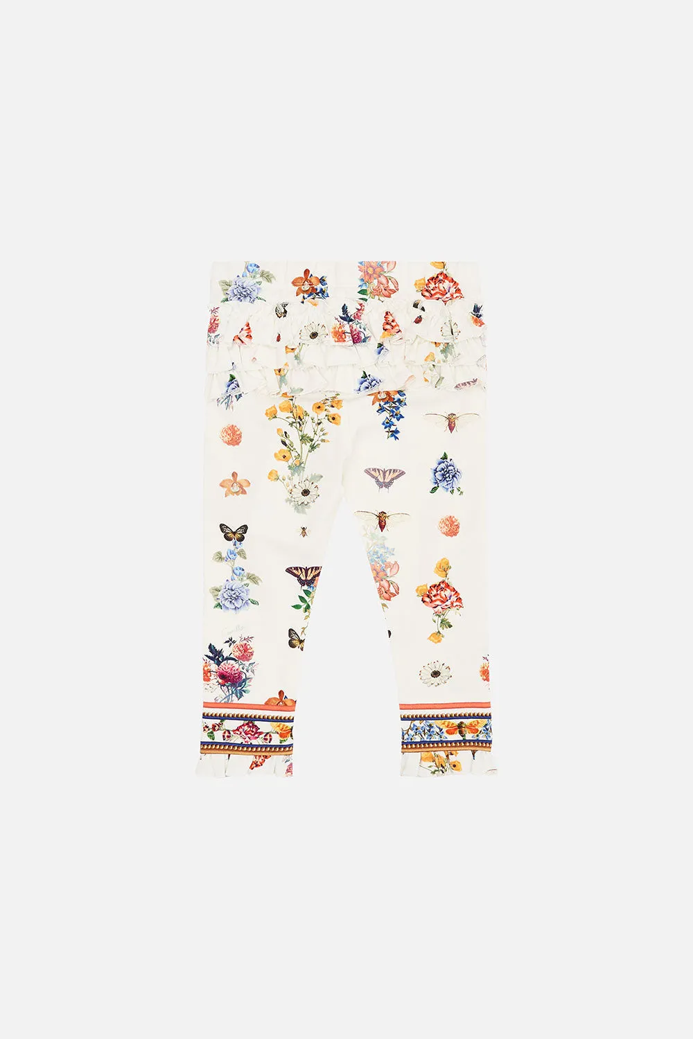 BABIES LEGGINGS WITH FRILLS QUEENS BEE HIVE