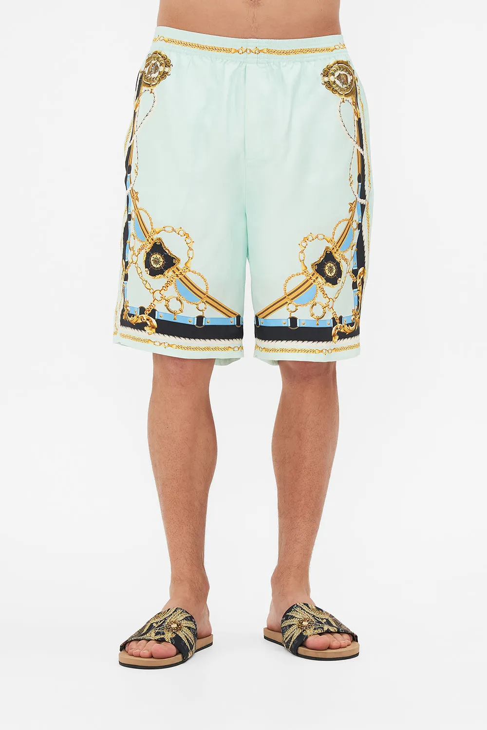 BAGGY MID LENGTH WALK SHORT SEA CHARM