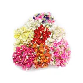 Beautiful Small Paper Flowers for DIY Craft, Trousseau Packing or Decoration - Design 29