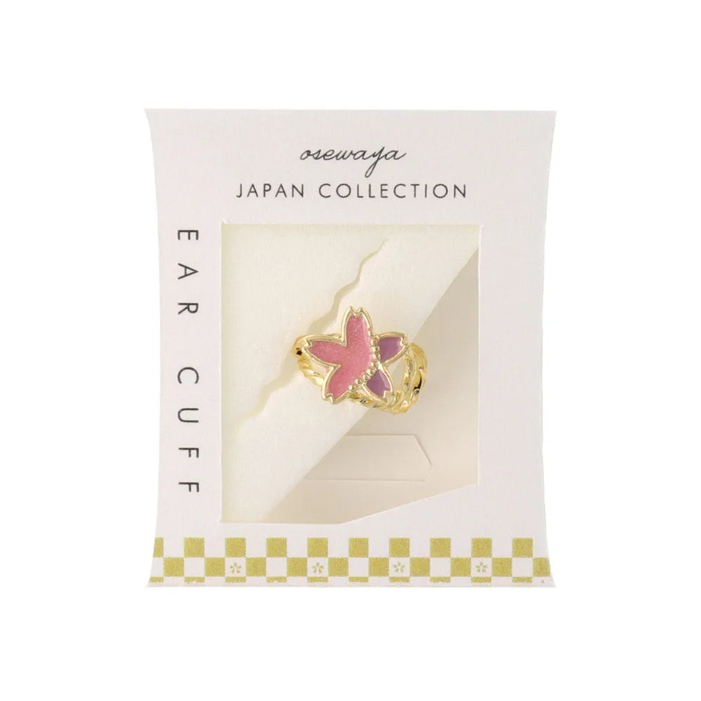 Bicolor Sakura Ear Cuff