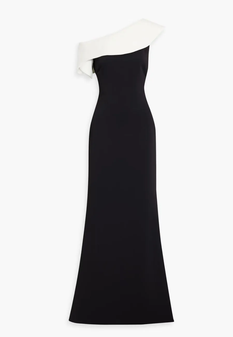 Black and White One Shoulder Gown