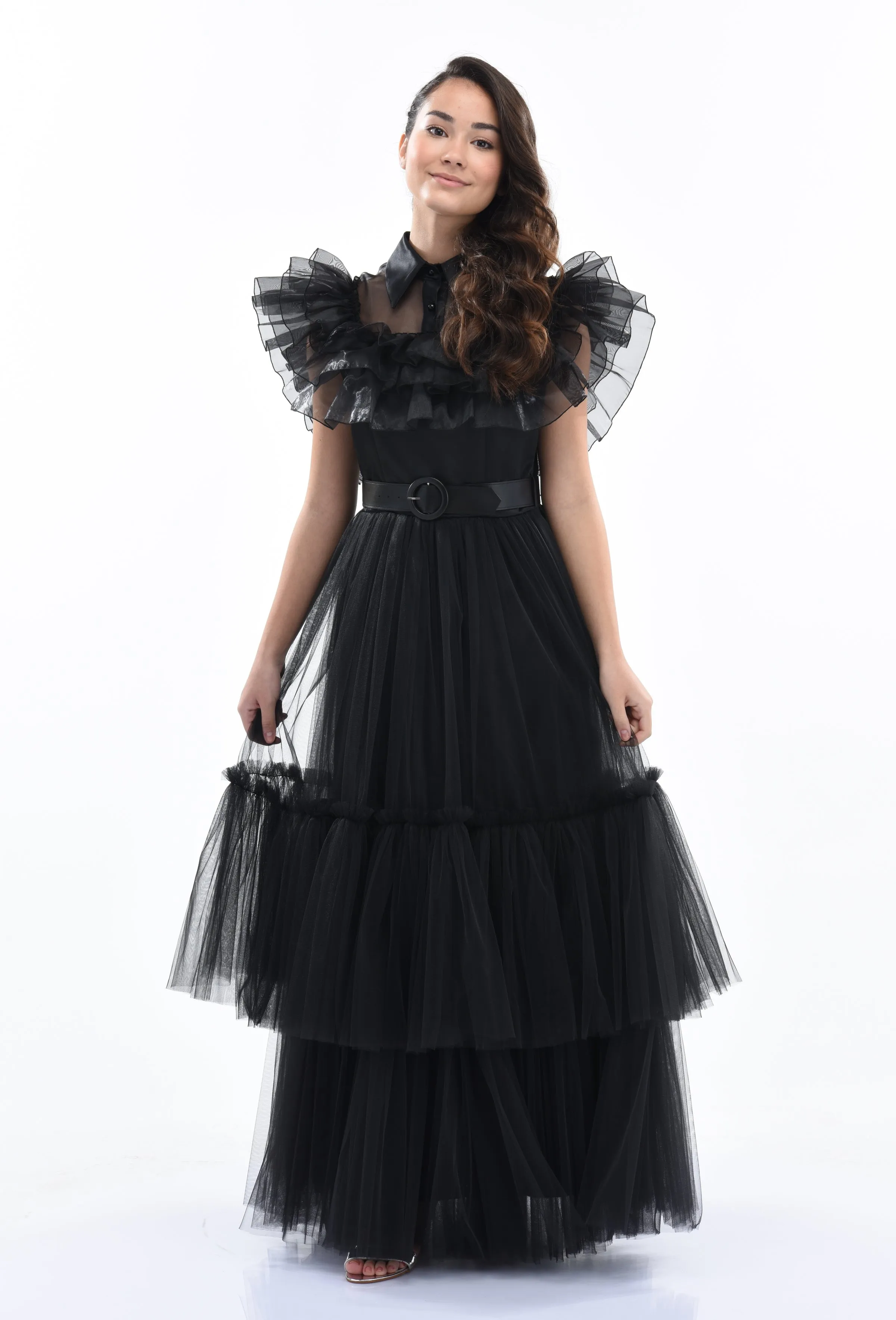 Black Vennecia Formal Tulle Dress