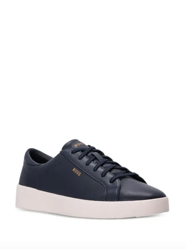 BOSS lace-up leather sneakers