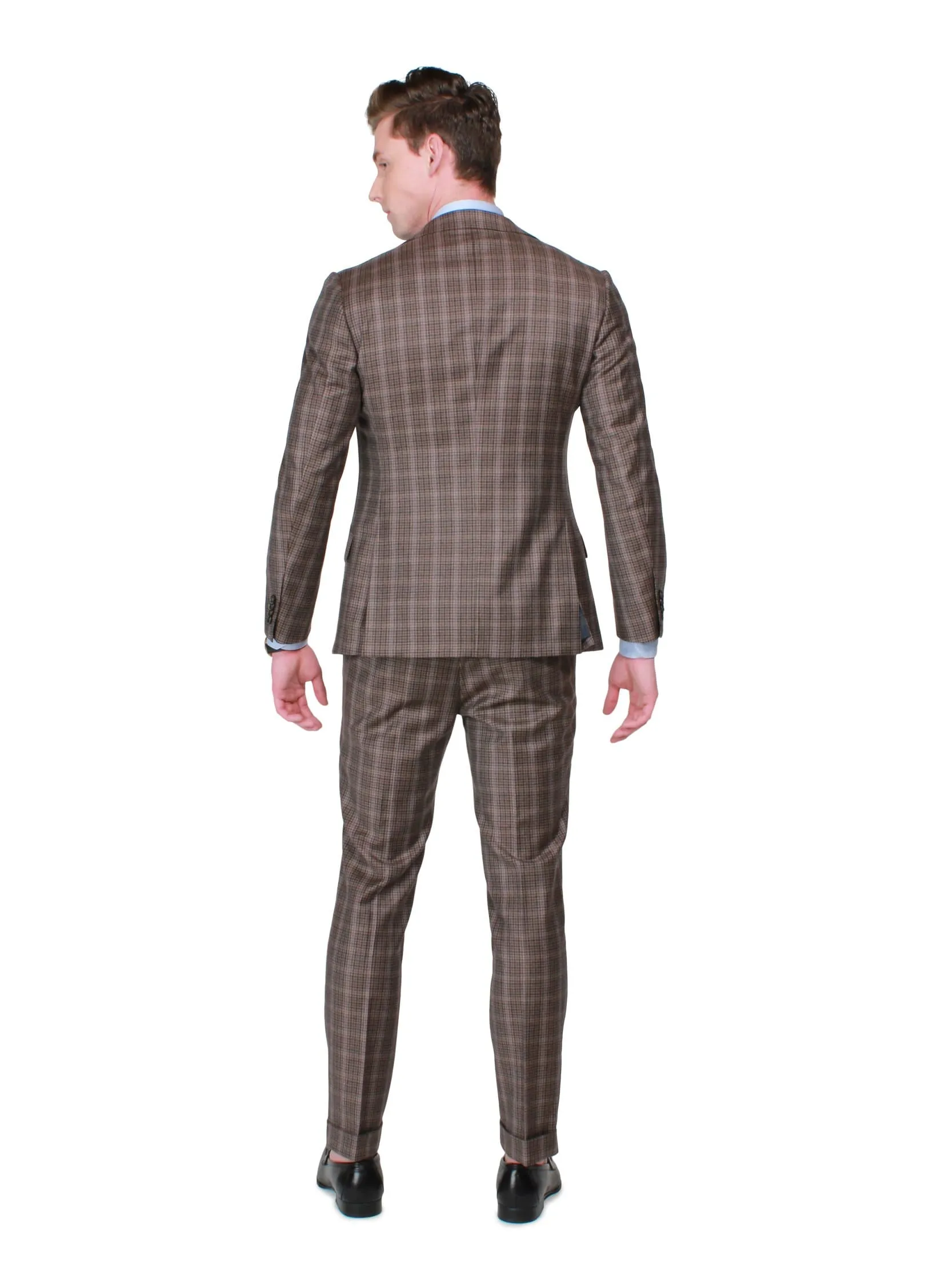 Brown Check Suit