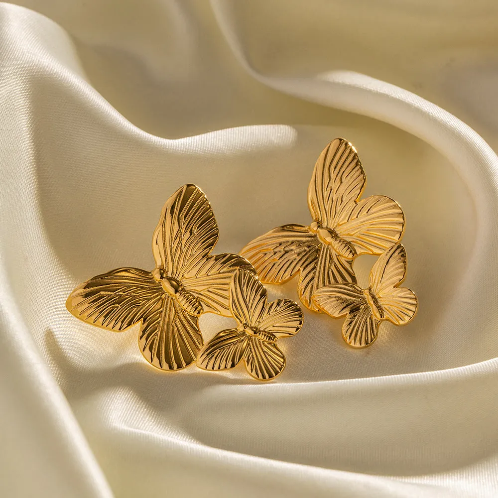 Butterfly Gold Earrings