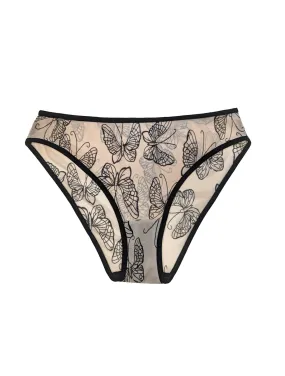 Butterfly Nude Mesh Briefs