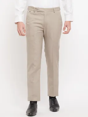 Cantabil  Men Fawn Trouser