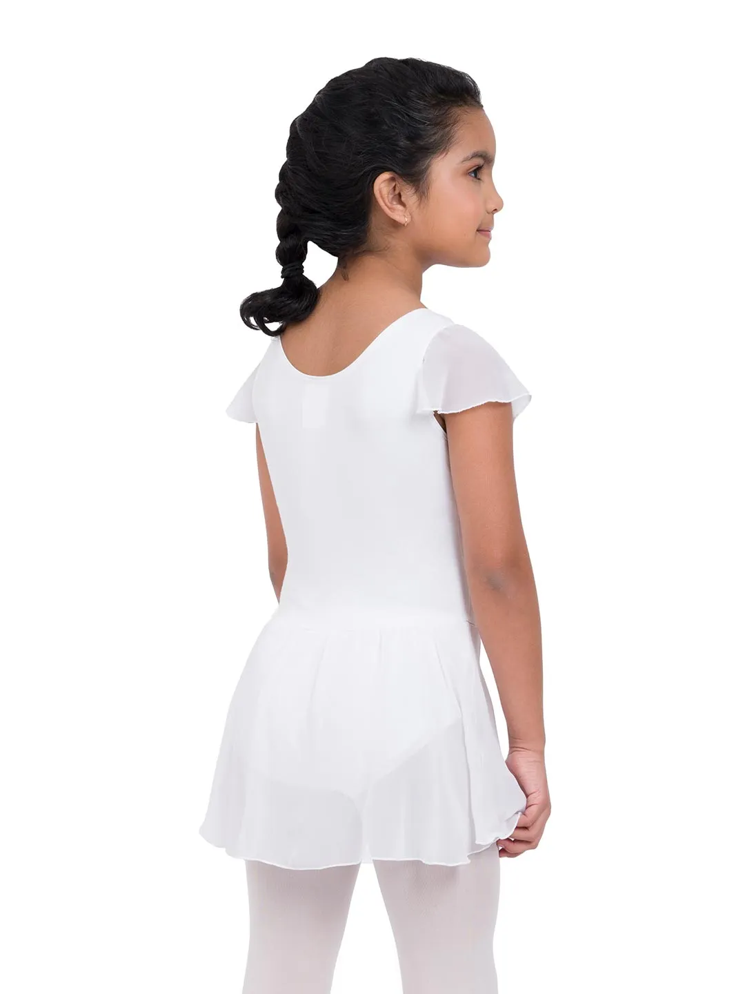 CAPEZIO 11305C FLUTTER SLEEVE DRESS