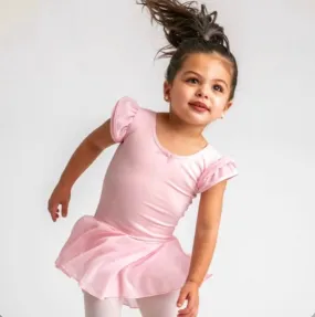 Capezio Flutter Puff Sleeve Dress - Children'S Collection 11882C