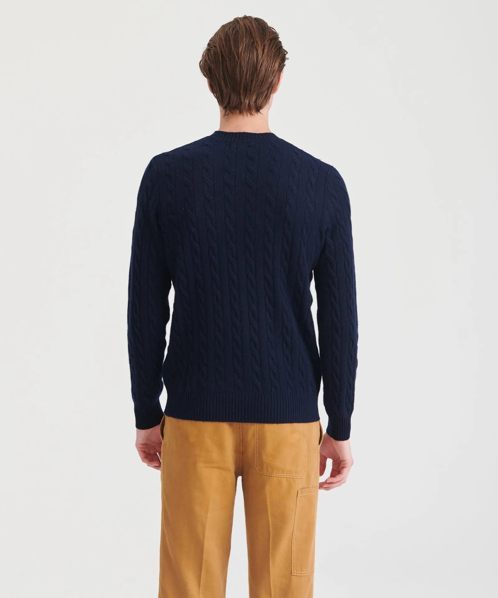 Cashmere Cable Knit Crewneck