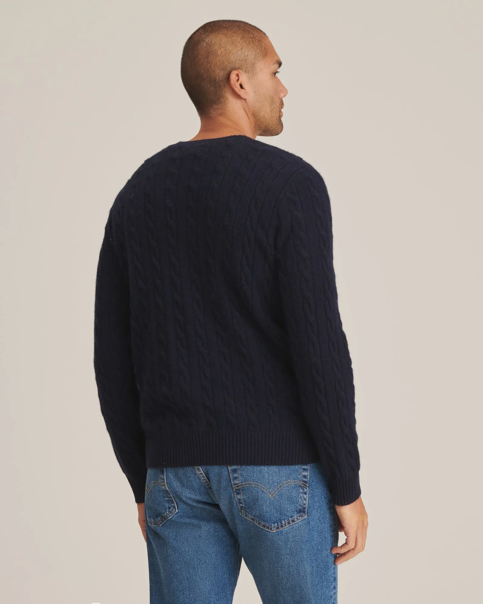 Cashmere Cable Knit Crewneck