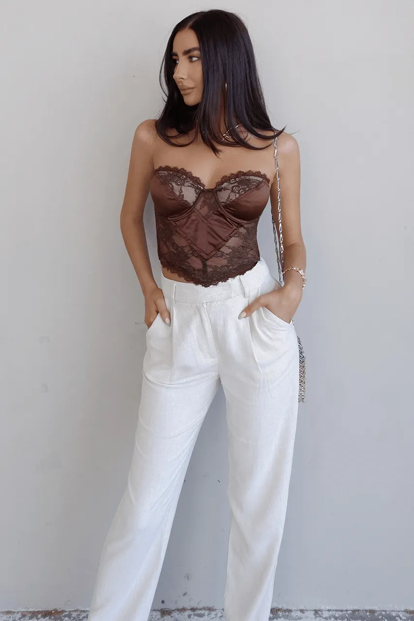 Celestite Bustier - Chocolate