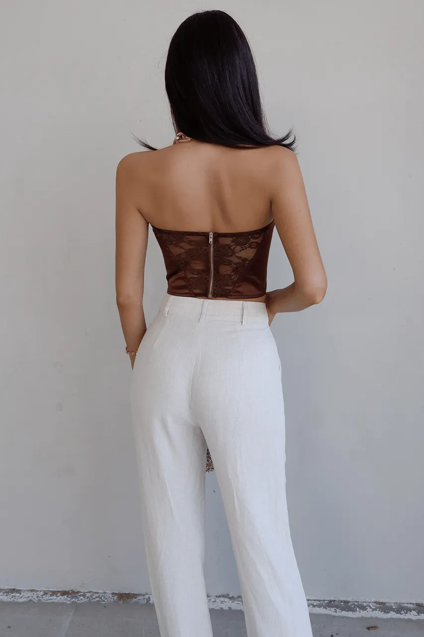 Celestite Bustier - Chocolate