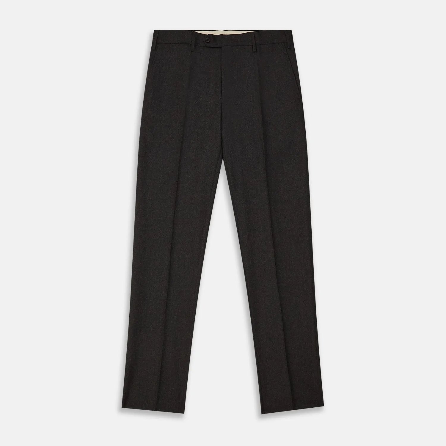 Charcoal Grey Wool Manson Trousers