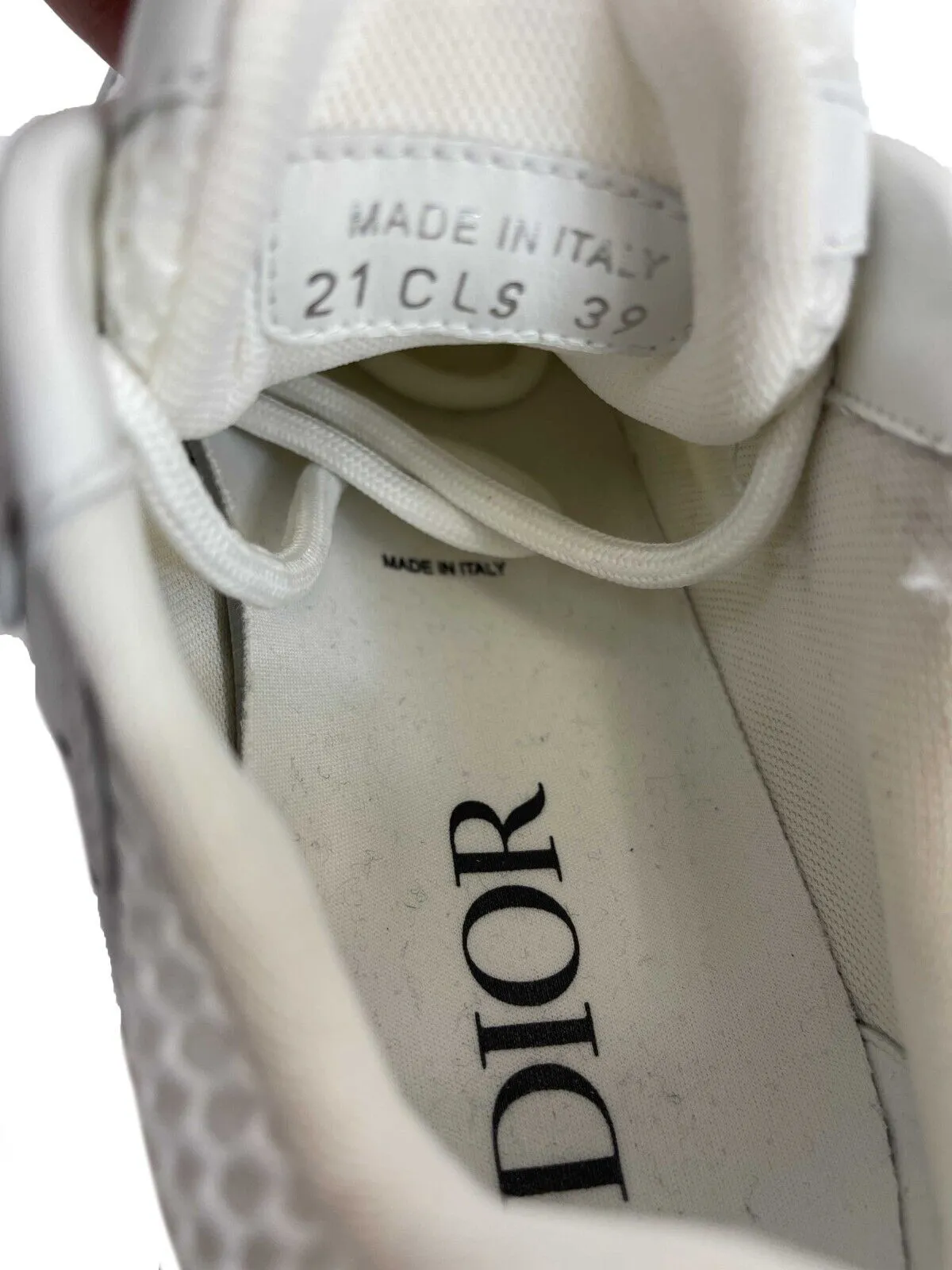 Christian Dior - B22 Sneaker in White Technical Mesh - White - 39 US 9 NEW