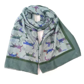 Clio The Cat Scarf - Sage Green (50x180cm)