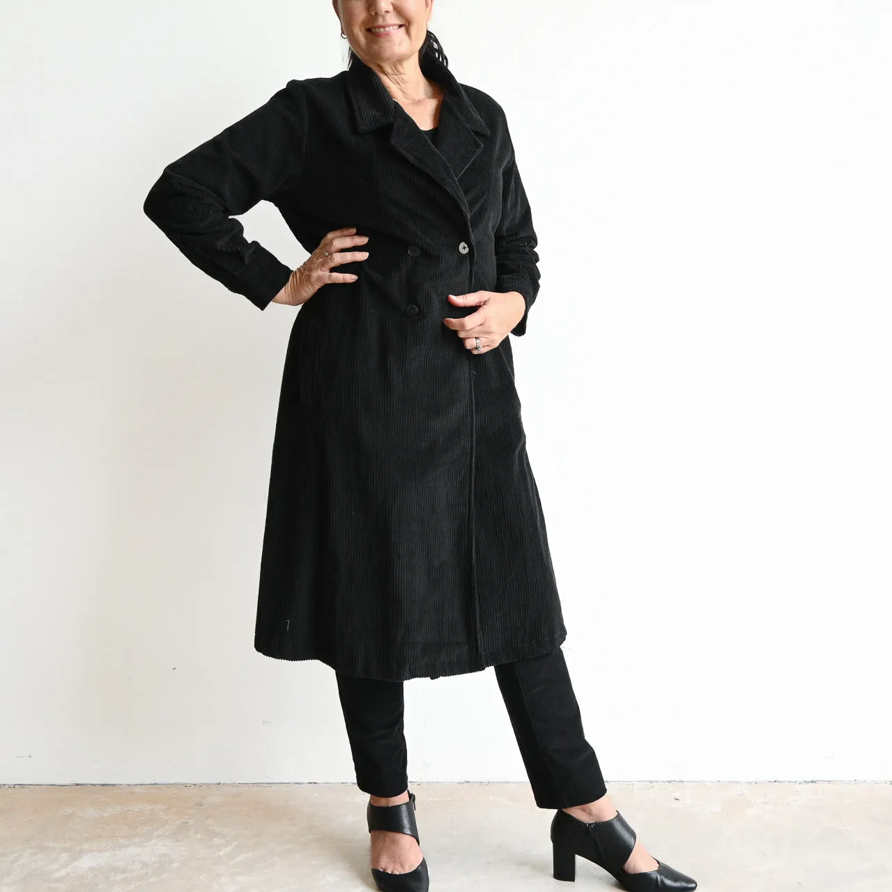 Corduroy Trench Coat by Orientique Australia - 22910