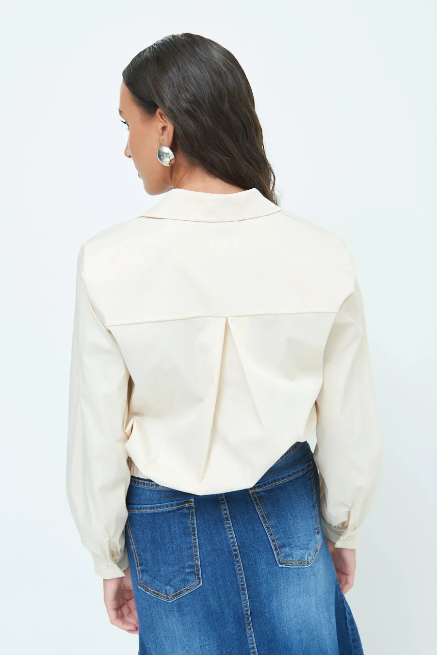 Cut-out detail blouse wholesale