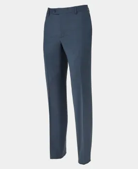 Dark Blue Wool-Blend Tailored Suit Trousers