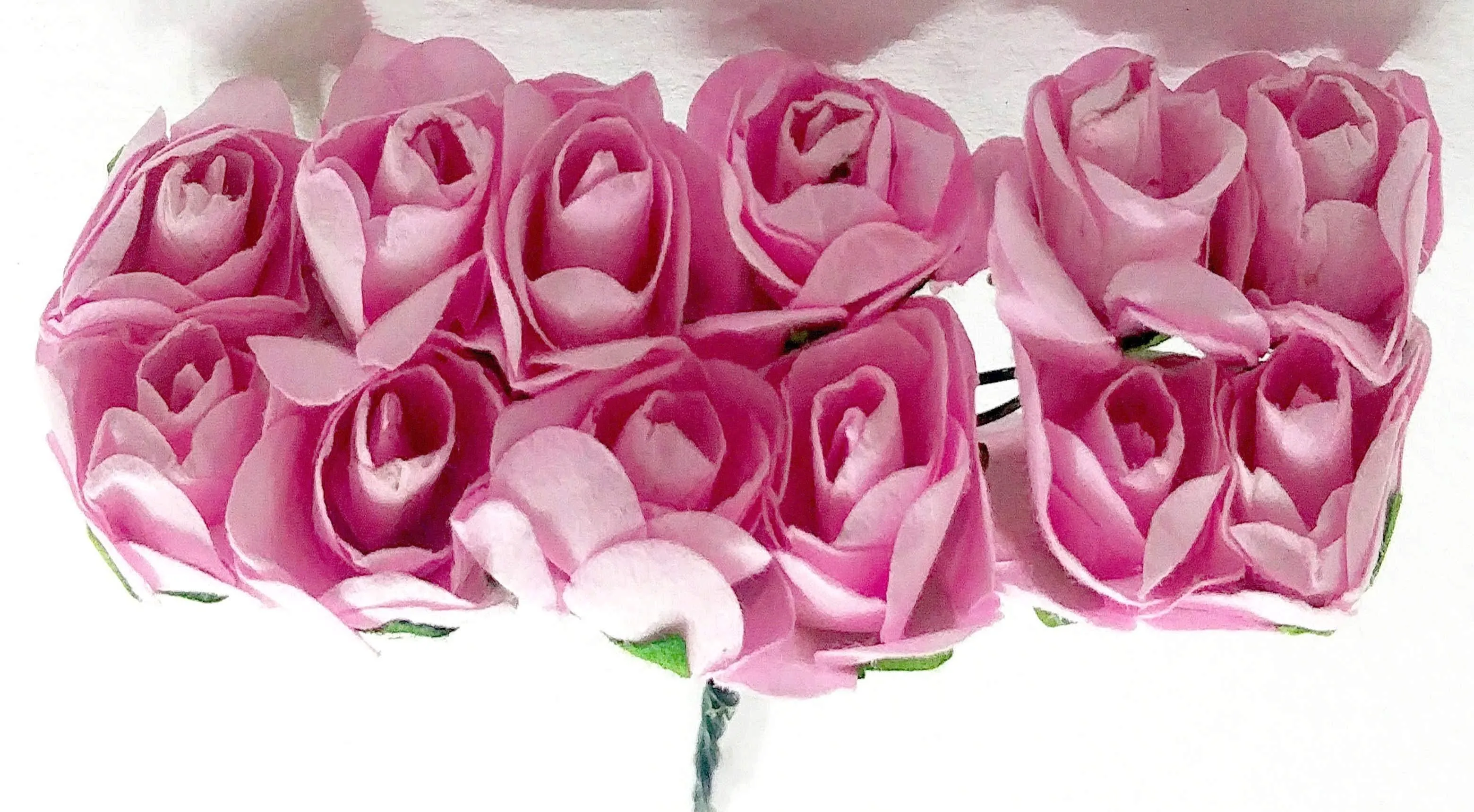 Decorative Artificial Landora Rose Paper Flower for Decor, Craft Or Textile, 144Pcs -Design 27