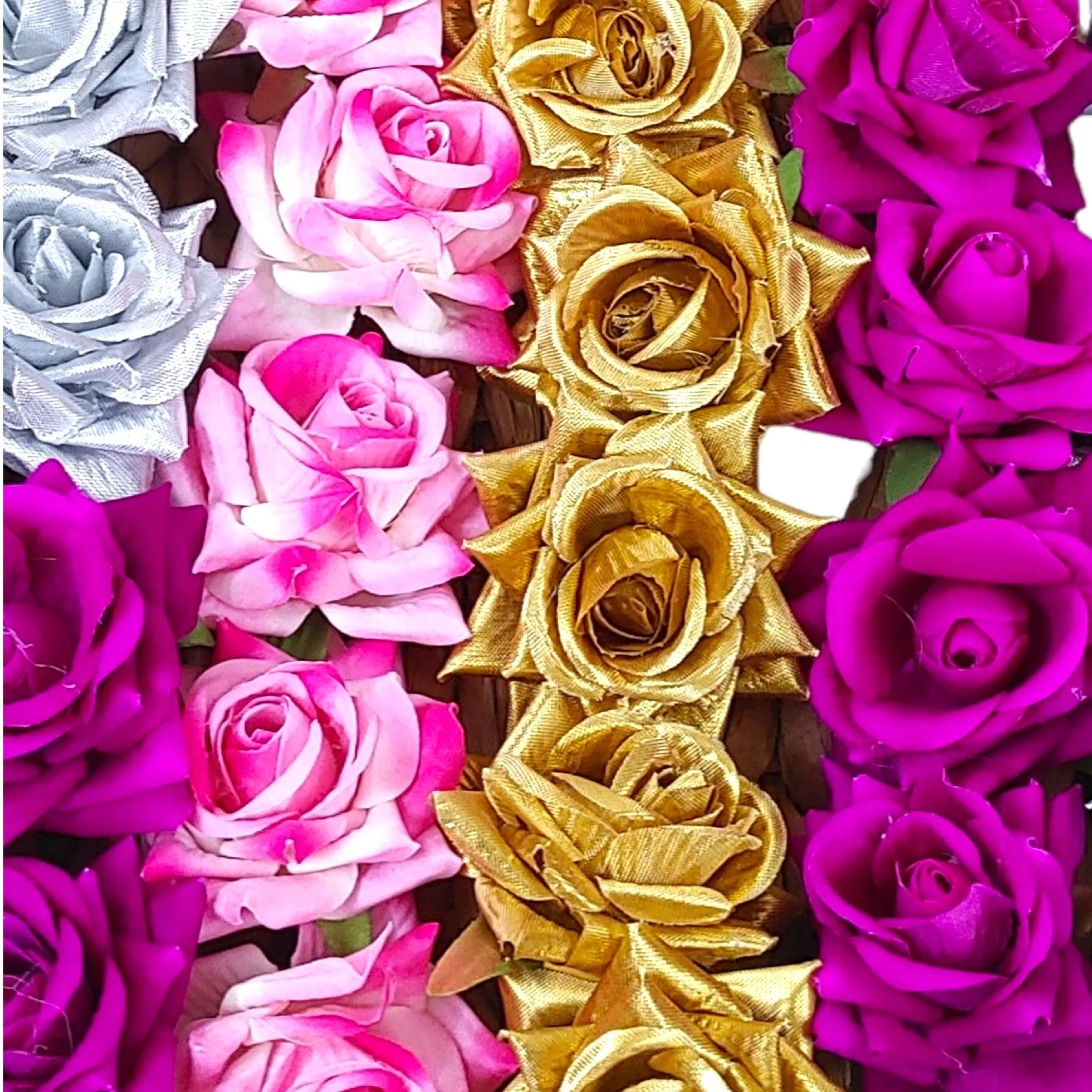 Decorative Artificial Velvet Rose Fabric Flower Head for Decor Craft or Textile - Design 137