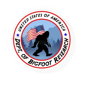 Dept of Bigfoot Research sticker