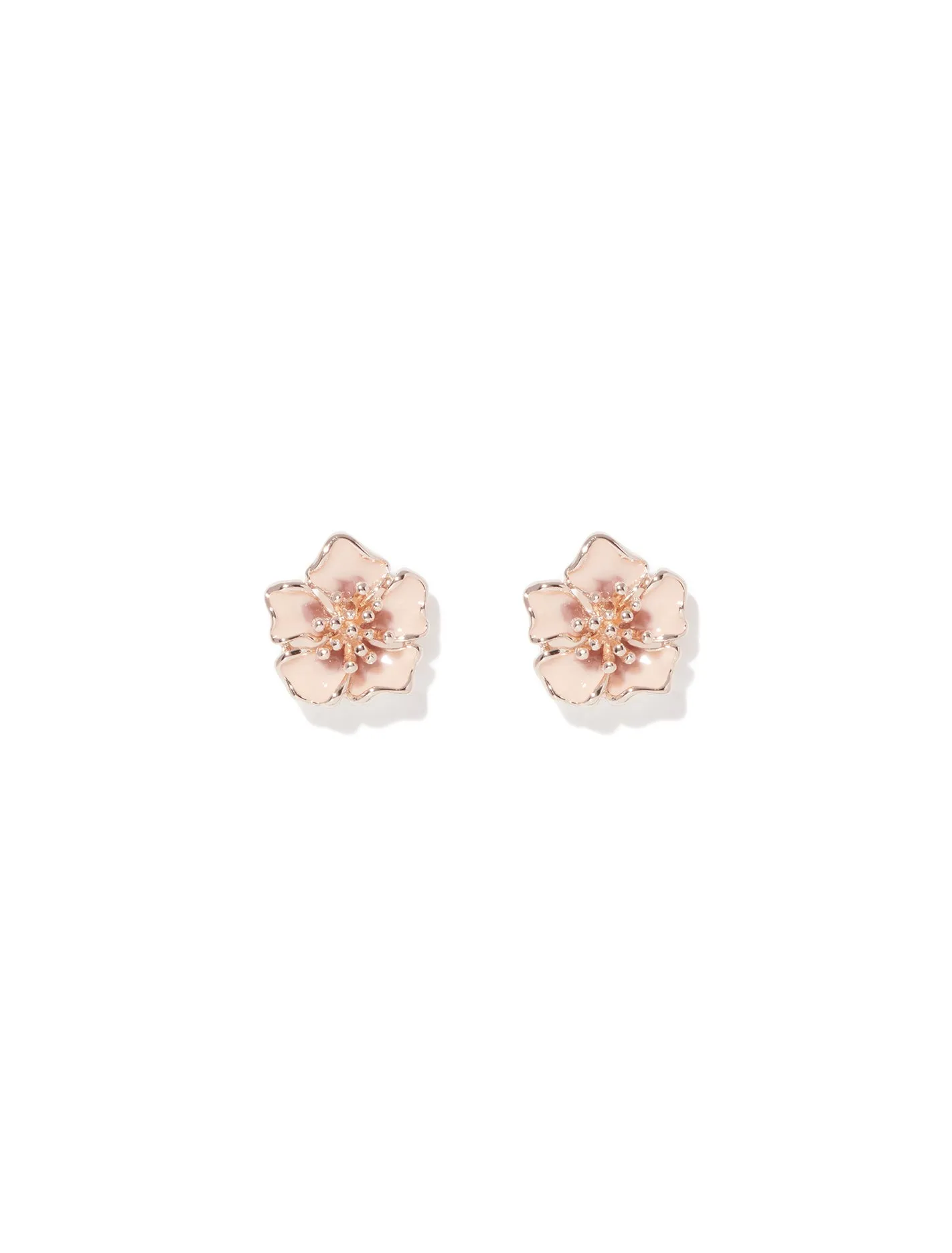 Elly Enamel Flower Earrings