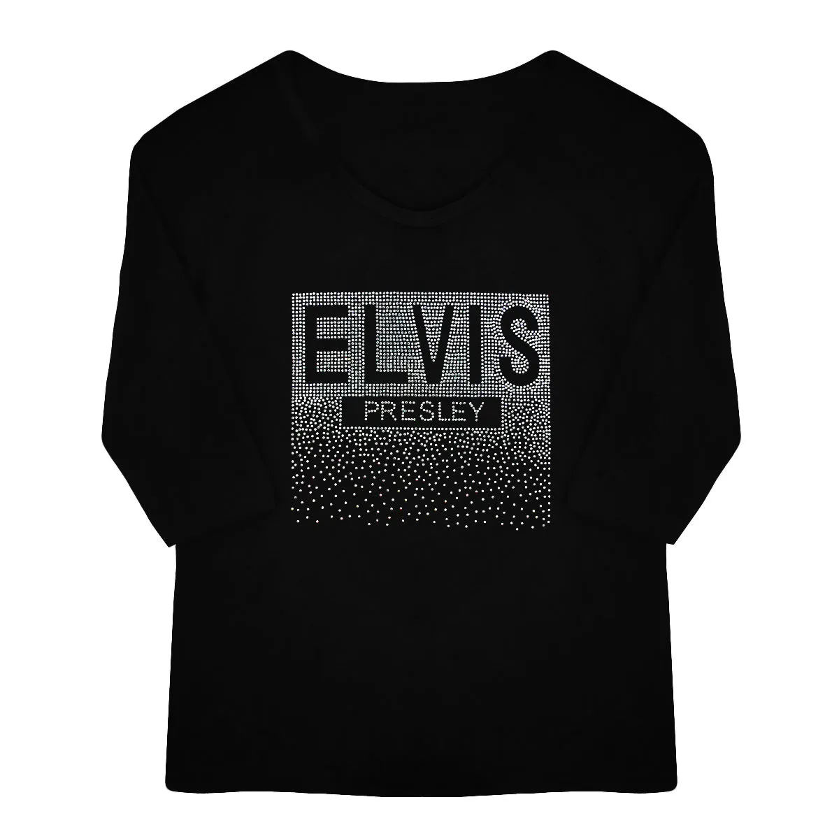 Elvis Signature Style: Elvis Presley Rain 3/4 Sleeve Women's T-Shirt