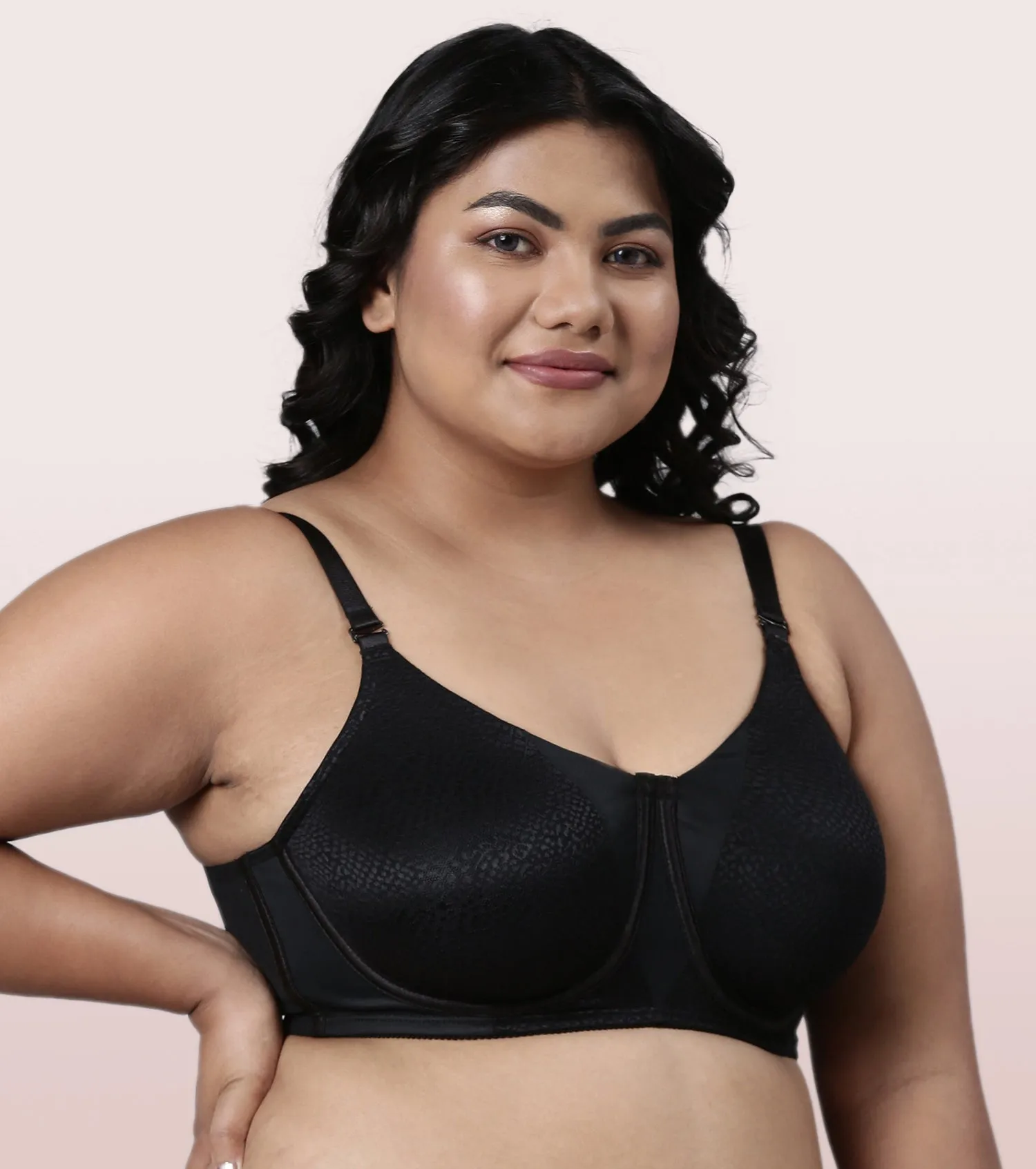 Enamor Body Transform F124 Smoothening Minimizer Bra for Women - Non Padded, Wired and Full Coverage