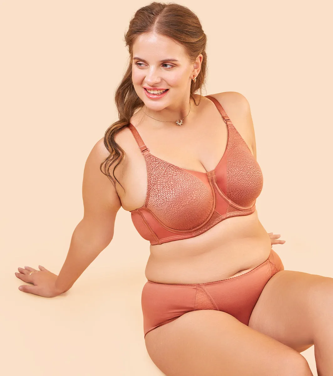 Enamor Body Transform F124 Smoothening Minimizer Bra for Women - Non Padded, Wired and Full Coverage