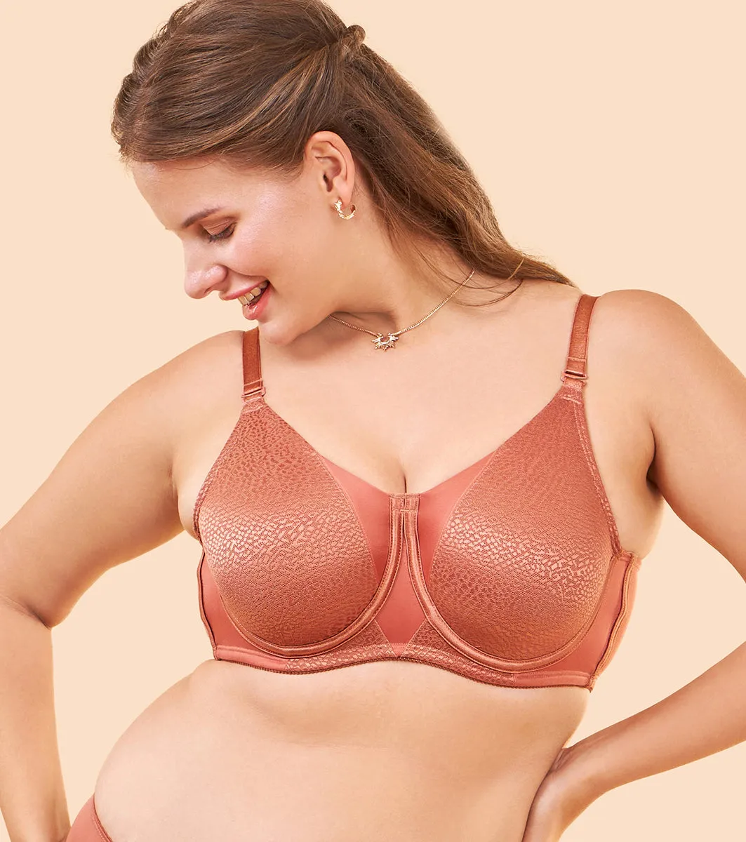 Enamor Body Transform F124 Smoothening Minimizer Bra for Women - Non Padded, Wired and Full Coverage