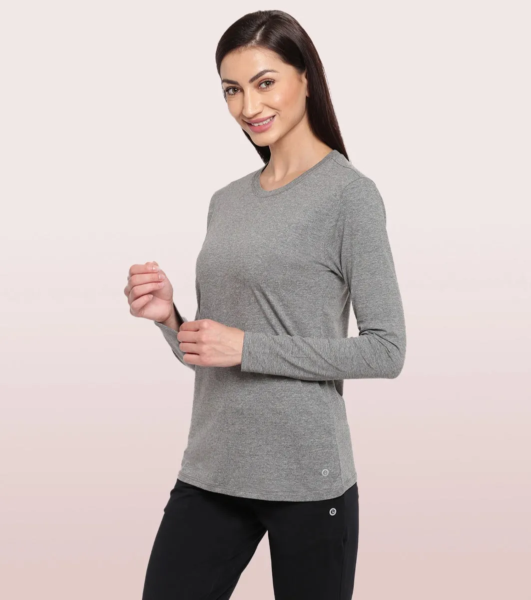 Essentials Cotton Long Sleeve Crew Tee