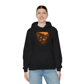 Fiery Skulls Unisex Heavy Blend™ Hooded Sweatshirt